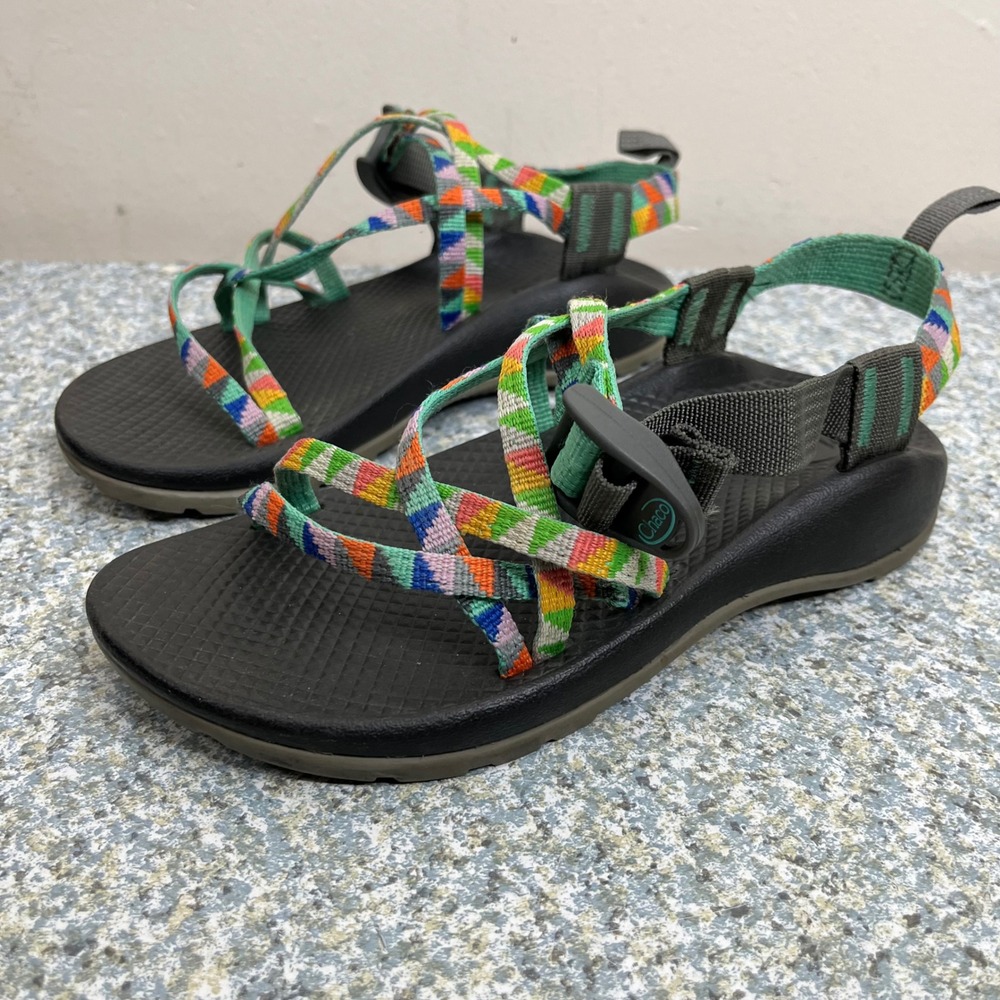 Chaco Kids Z1 Ecotread Sandals Size 4 J180234 Multicolor Strappy Hiking Shoes